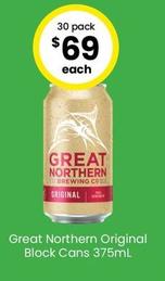 Great Northern - Original Block Cans 375ml offers at $68 in The Bottle-O