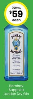 Bombay Sapphire - London Dry Gin offers at $58 in The Bottle-O