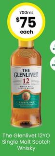The Glenlivet - 12yo Single Malt Scotch Whisky offers at $75 in The Bottle-O