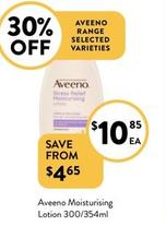 Aveeno - Moisturising Lotion 300/354ml offers at $10.85 in Foodworks