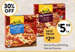 Mccain - Pizza 490/500g Selected Varieties offers at $5.9 in Foodworks