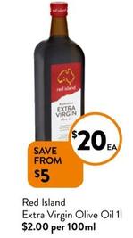 Red Island - Extra Virgin Olive Oil 1l offers at $20 in Foodworks