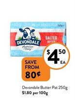 Devondale - Butter Pat 250g offers at $4.5 in Foodworks