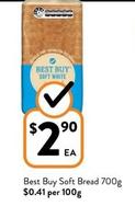 Best Buy - Soft Bread 700g offers at $2.9 in Foodworks