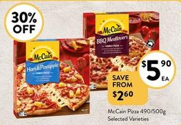 Mccain - Pizza 490/500g Selected Varieties offers at $5.9 in Foodworks