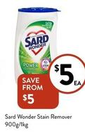 Sard - Wonder Stain Remover 900g/1kg offers at $5 in Foodworks
