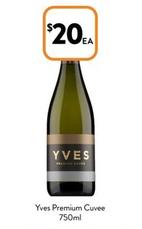 Yves - Premium Cuvee 750ml offers at $20 in Foodworks