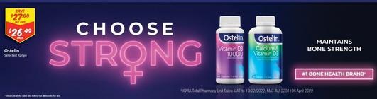 Ostelin - Selected Range offers at $26.49 in Chemist Outlet