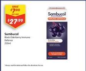 Sambucol - Black Elderberry Immune Defence 250ml offers at $27.99 in Chemist Outlet