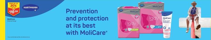 Molicare - Selected Range offers at $10.99 in Chemist Outlet