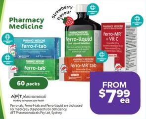 Ferro-f-tab offers at $7.99 in Ramsay Pharmacy