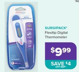 Surgipack - Flexitip Digital Thermometer offers at $9.99 in Ramsay Pharmacy