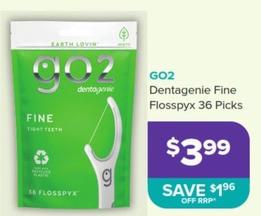 Go2 - Dentagenie Fine Flosspyx 36 Picks offers at $3.99 in Ramsay Pharmacy