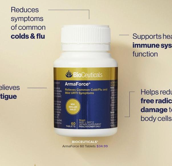 Bioceuticals - Armaforce 60 Tablets offers at $34.99 in Ramsay Pharmacy