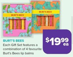 Burt's Bees - Each Gift Set offers at $19.99 in Malouf Pharmacies