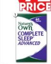 Nature's Own - Complete Sleep Advanced 60 Tablets offers at $23.99 in Good Price Pharmacy