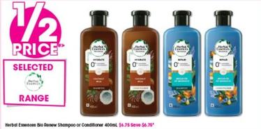 Herbal Essences - Bio Renew Shampoo Or Conditioner 400ml offers at $6.75 in Good Price Pharmacy