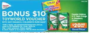 Panadol - Children 5-12 Years Orange Or Strawberry 200ml offers at $20.99 in Good Price Pharmacy