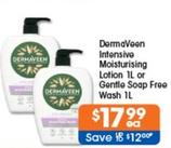 Dermaveen - Intensive Moisturising Lotion Il Or Gentle Soap Free Wash Il offers at $17.99 in Good Price Pharmacy