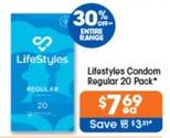 Lifestyles - Condom Regular 20 Pack offers at $7.69 in Good Price Pharmacy