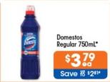 Domestos - Regular 750ml offers at $3.79 in Good Price Pharmacy