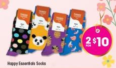 Happy Essentials Socks offers at $10 in Good Price Pharmacy