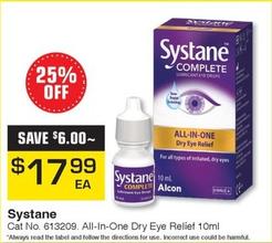 Systane - All-in-one Dry Eye Relief 10ml offers at $17.99 in Pharmacy Direct