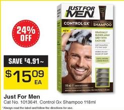 Just For Men - Control Gx Shampoo 118ml offers at $15.09 in Pharmacy Direct