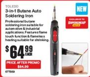 Toledo - 3-in-1 Butane Auto Soldering Iron offers at $64.99 in Supercheap Auto