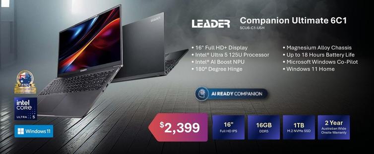 Leader Companion Ultimate 6c1 offers at $2399 in Leader Computers