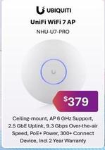 Ubiquiti - Unifi Wifi 7 Ap offers at $379 in Leader Computers