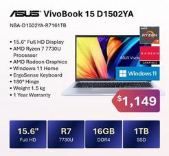 Asus - Vivobook 15 D1502ya offers at $1149 in Leader Computers
