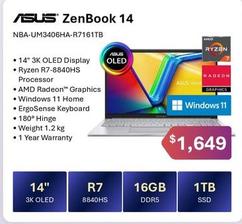 Asus - Zenbook 14 offers at $1649 in Leader Computers