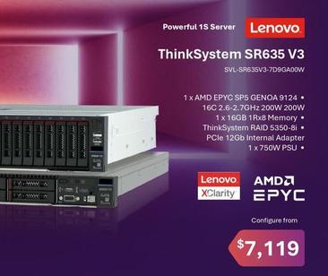 Lenovo - Thinksystem Sr635 V3 offers at $7119 in Leader Computers