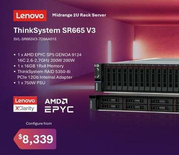 Lenovo - Thinksystem Sr665 V3 offers at $8339 in Leader Computers