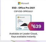 Microsoft - Esd - Office Pro 2021 offers at $639 in Leader Computers