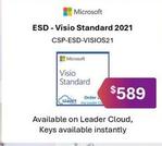 Microsoft - Esd-visio Standard 2021 offers at $589 in Leader Computers