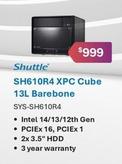 Shuttle - Sh610r4 Xpc Cube 13l Barebone offers at $999 in Leader Computers