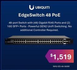 Ubiquiti - Edgeswitch 48 Poe offers at $1519 in Leader Computers