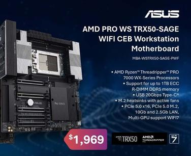 Asus - Amd Pro Ws Trx50-sage Wifi Ceb Workstation Motherboard offers at $1969 in Leader Computers