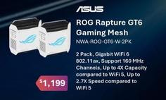Asus - Rog Rapture Gt6 Gaming Mesh offers at $1199 in Leader Computers