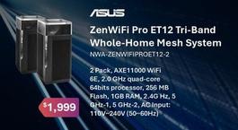 Asus - Zenwifi Pro Et12 Tri-band Whole-home Mesh System offers at $1999 in Leader Computers