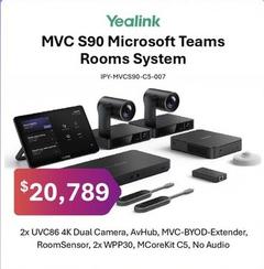 Yealink - Mvc S90 Microsoft Teams Rooms System offers at $20789 in Leader Computers