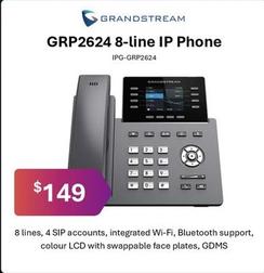 Grandstream - Grp2624 8-line Ip Phone offers at $149 in Leader Computers