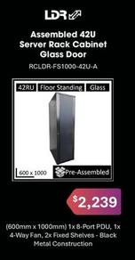 Leader - Assembled 42u Server Rack Cabinet Glass Door offers at $2239 in Leader Computers