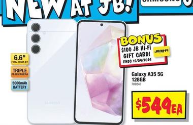 Samsung - Galaxy A35 5g 128gb offers at $549 in JB Hi Fi