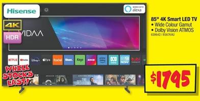 Hisense - 85" 4k Smart Led Tv offers at $1795 in JB Hi Fi