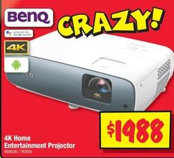 Benq - 4k Home Entertainment Projector offers at $1988 in JB Hi Fi