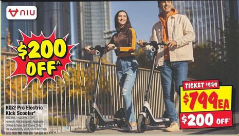 Kqi2 Pro Electric Kick Scooter offers at $799 in JB Hi Fi