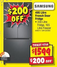 Samsung - 495 Litre French Door Fridge offers at $1599 in JB Hi Fi